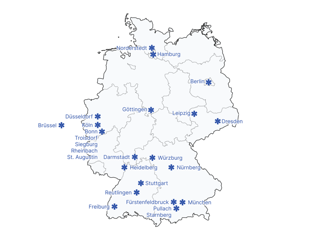 Barwinka Deutschland Karte Tourstops